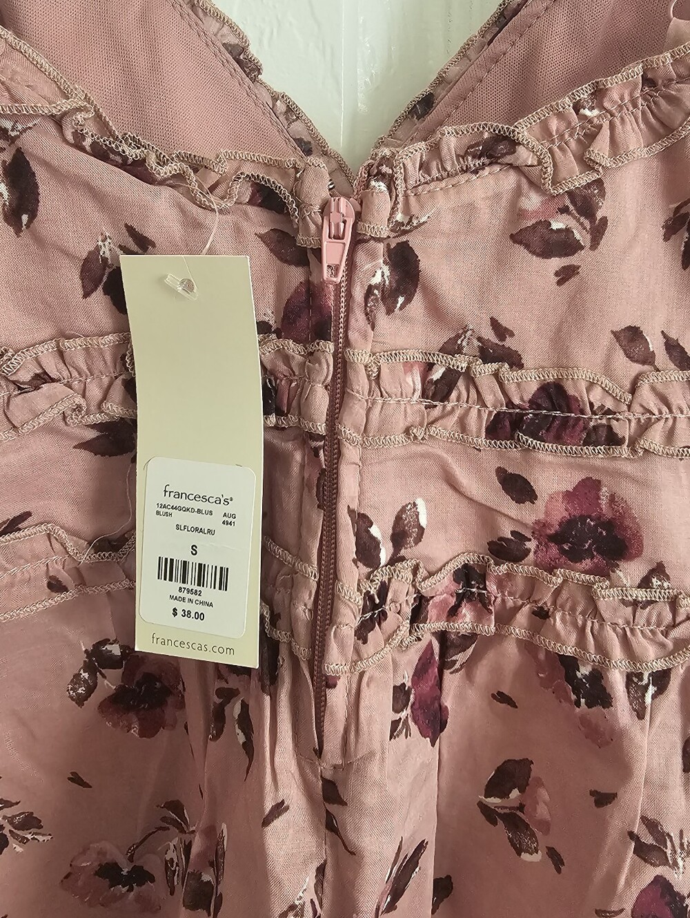 Floral Ruffle Tank Top - Picture 4 of 4